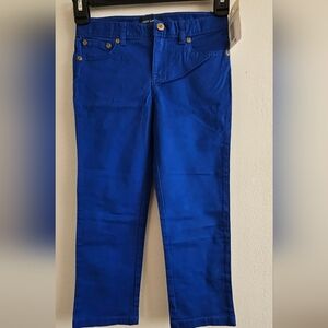 Polo by Ralph Lauren Girl's Vibrant Blue Casual Pants Size 6